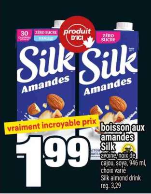 BOISSON AUX AMANDES SILK