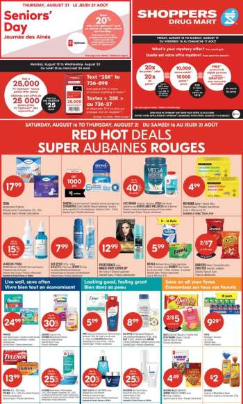 Shoppers Drug Mart Flyer - August 16, 2025 - August 21, 2025.