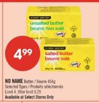 NO NAME Butter / Beurre 454g