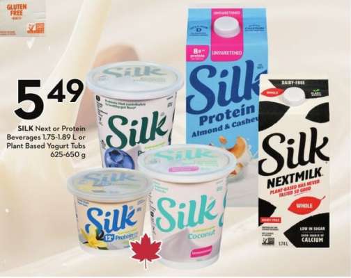 SILK Next or Protein Beverages or Plant Based Yogurt Tubs