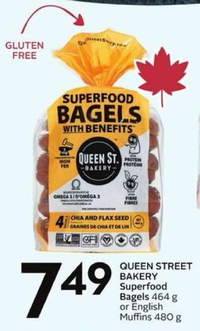 QUEEN STREET BAKERY Superfood Bagels or English Muffins