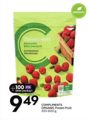 COMPLIMENTS ORGANIC Frozen Fruit