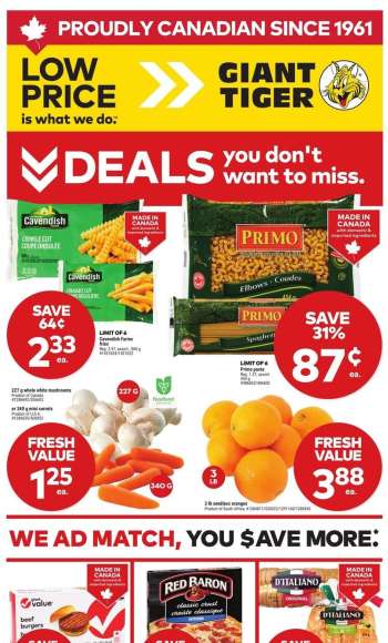 thumbnail - Giant Tiger flyer - Weekly Flyer