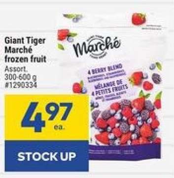 Giant Tiger Marché frozen fruit
