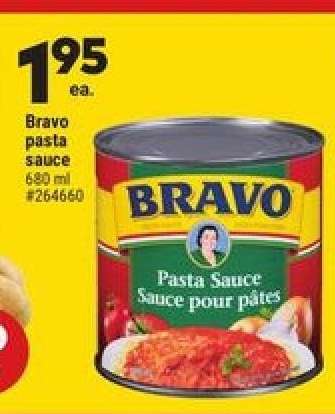Bravo Pasta Sauce