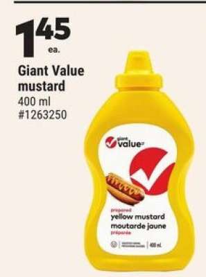 Giant Value mustard