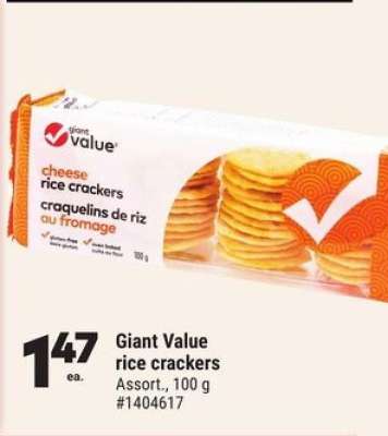 Giant Value rice crackers