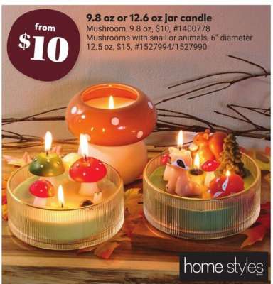 9.8 oz or 12.6 oz jar candle