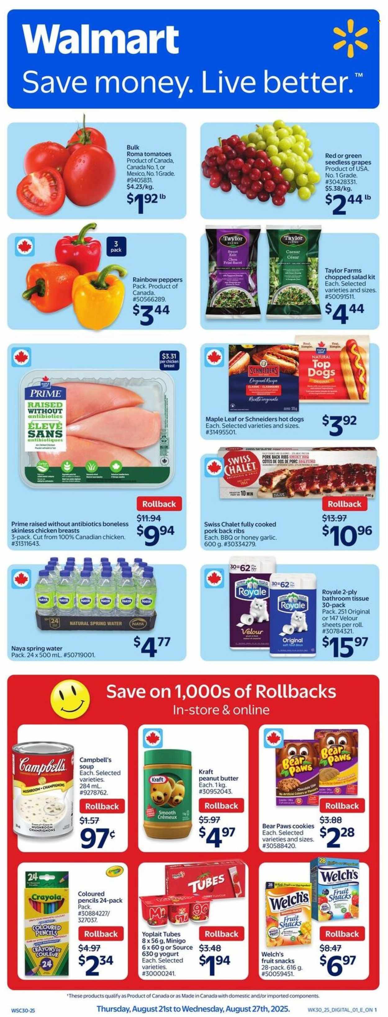 Walmart flyer - August 21, 2025 - August 27, 2025. Page 1