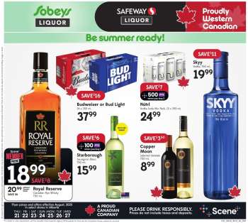 Sobeys Liquor Flyer - August 21, 2025 - August 27, 2025.