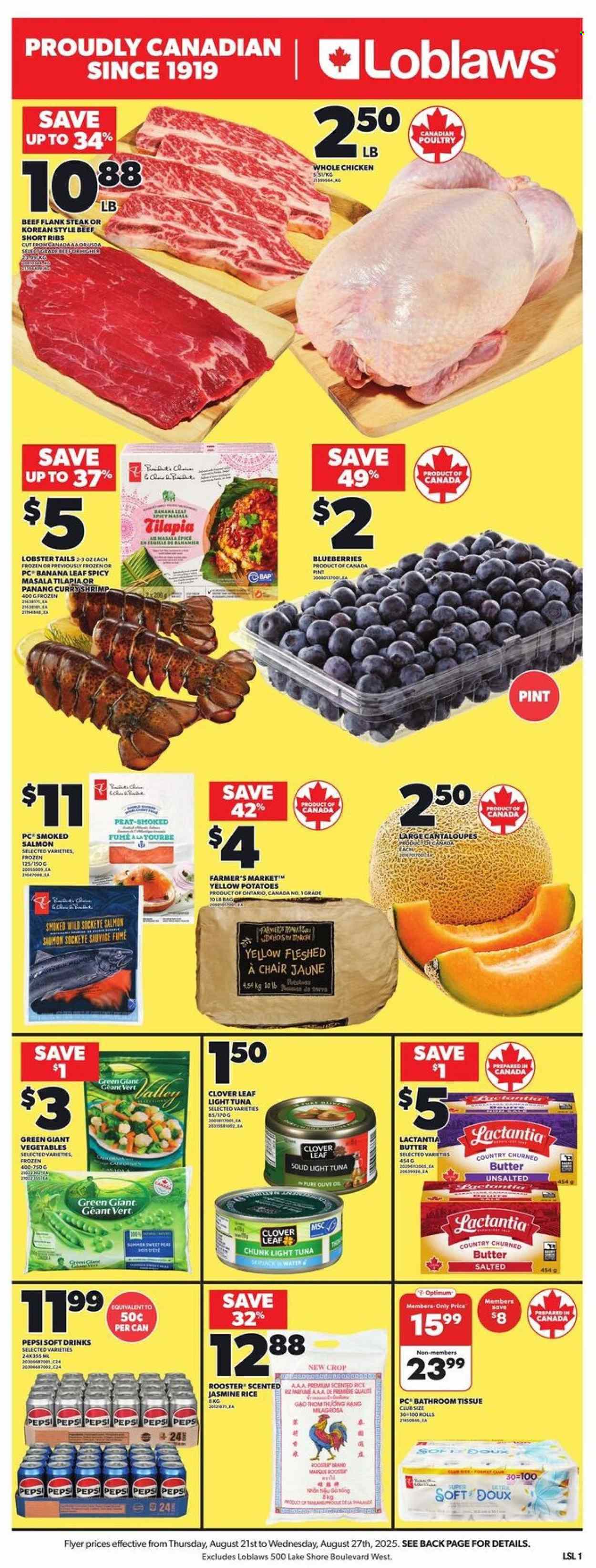 Loblaws flyer - August 21, 2025 - August 27, 2025. Page 1