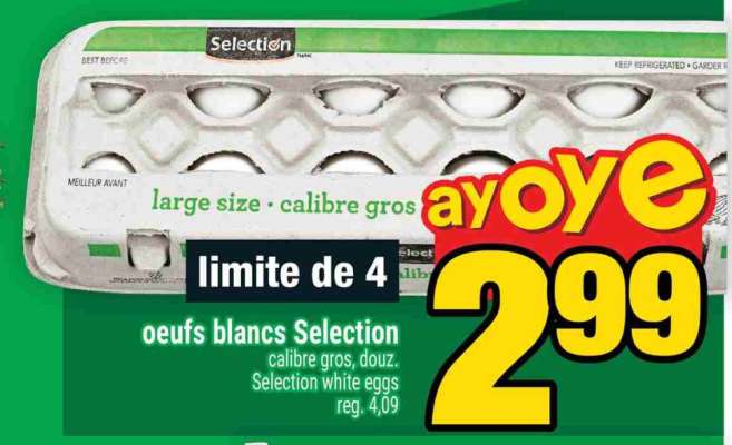 OEUFS BLANCS SELECTION