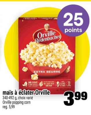 MAÏS À ÉCLATER ORVILLE