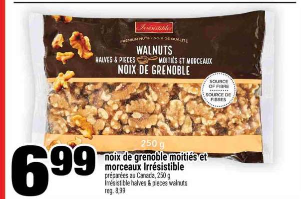 noix de grenoble moitiés et morceaux Irrésistible
