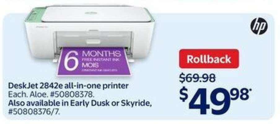 DeskJet 2842e all-in-one printer