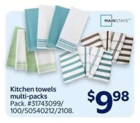 Kitchen towels multi-packs