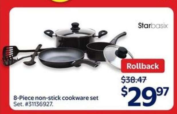 8-piece non-stick cookware set