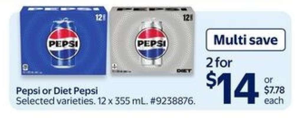 Pepsi or Diet Pepsi