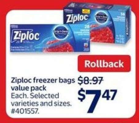 Ziploc Freezer Bags Value Pack