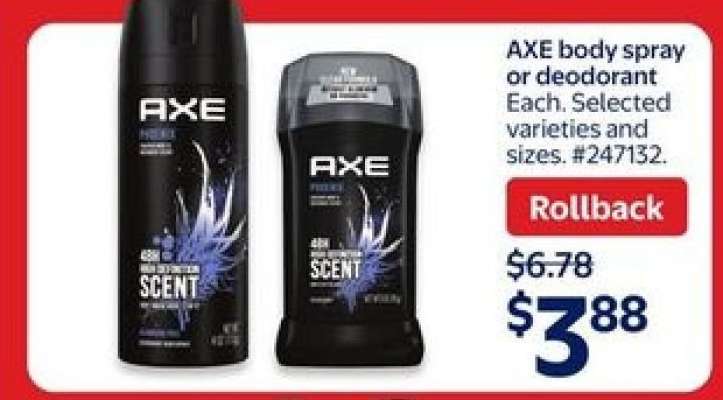 AXE Body Spray or Deodorant