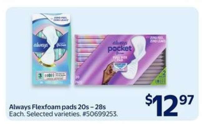 Always Flexfoam pads 20s – 28s