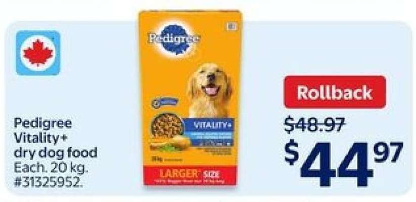 Pedigree Vitality Dry Dog Food