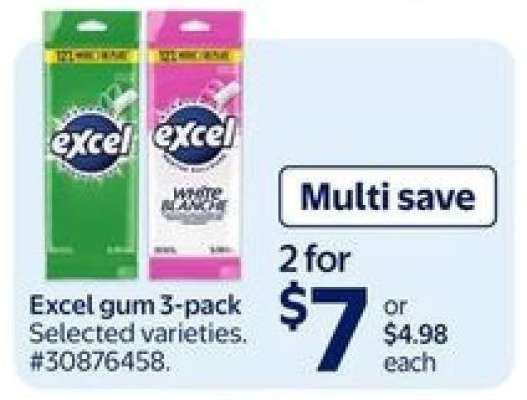 Excel gum 3-pack