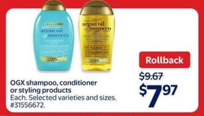 OGX Shampoo, Conditioner or Styling Products