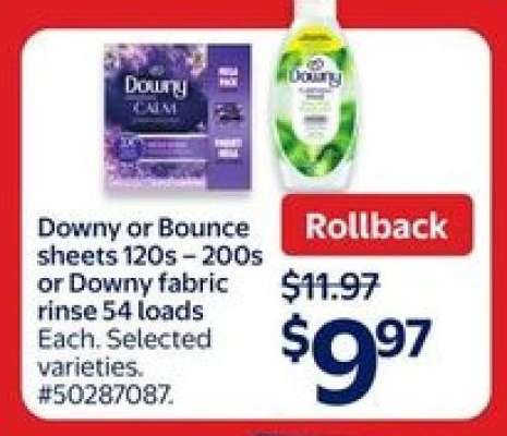 Downy or Bounce sheets or Downy fabric rinse