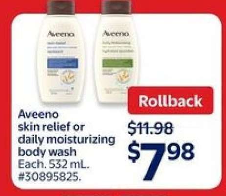 Aveeno Skin Relief or Daily Moisturizing Body Wash