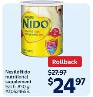 NESTLÉ NIDO NUTRITIONAL SUPPLEMENT