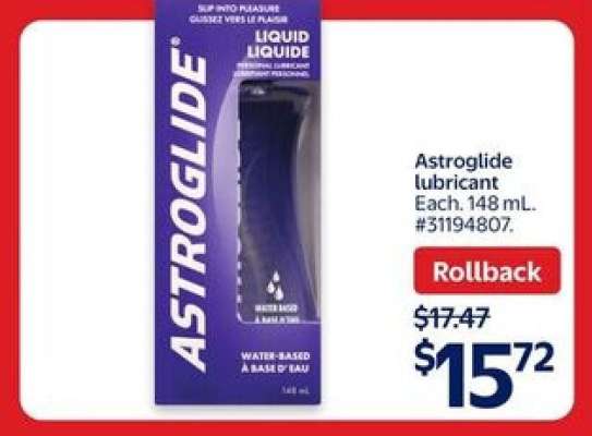 Astroglide lubricant