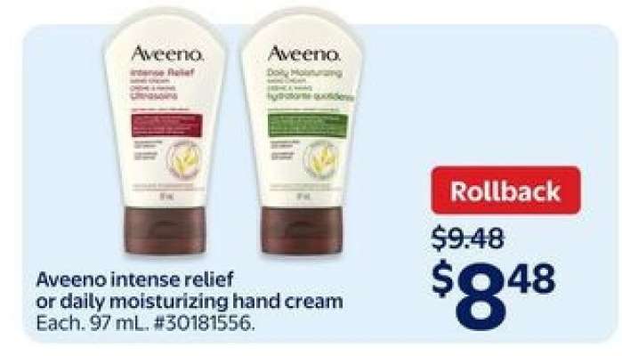 Aveeno Intense Relief Or Daily Moisturizing Hand Cream