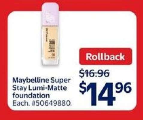 Maybelline Super Stay Lumi-Matte foundation