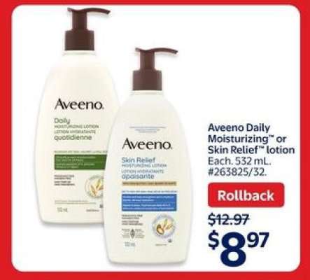 Aveeno Daily Moisturizing or Skin Relief Lotion