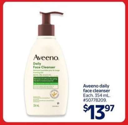 Aveeno daily face cleanser