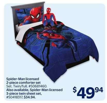Spider-Man licensed 2-piece comforter set
