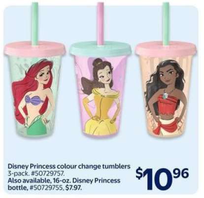 Disney Princess Colour Change Tumblers