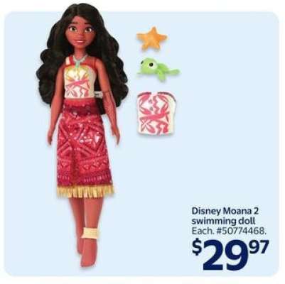 Disney Moana 2 swimming doll