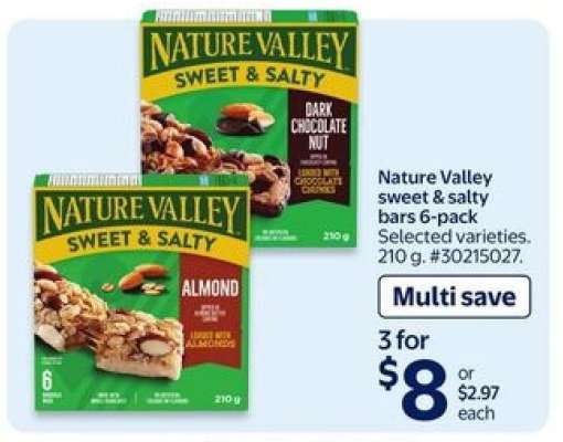 Nature Valley Sweet & Salty Bars 6-pack