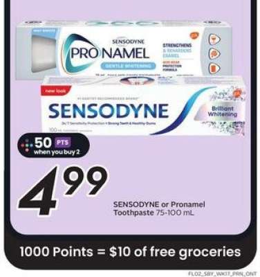 Sensodyne or Pronamel Toothpaste