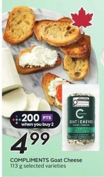 COMPLIMENTS Goat Cheese