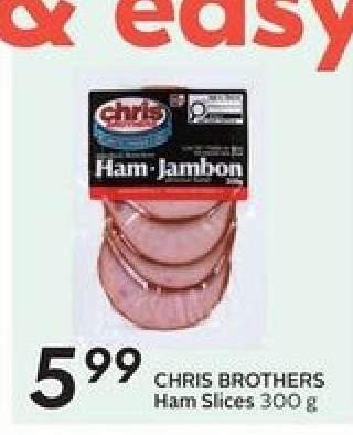 CHRIS BROTHERS Ham Slices 300 g
