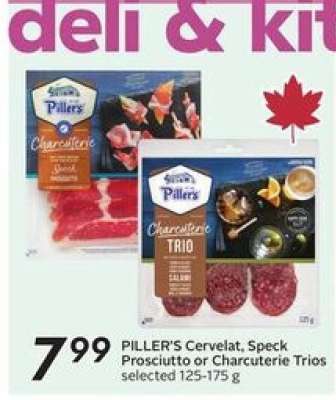 PILLER'S Cervelat, Speck Prosciutto or Charcuterie Trios