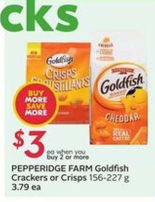 Pepperidge Farm Goldfish Crackers or Crisps