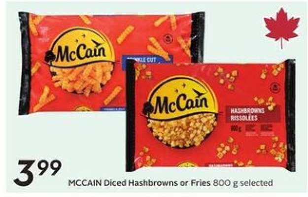 MCCAIN Diced Hashbrowns or Fries