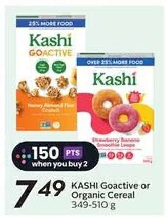 KASHI Goactive or Organic Cereal