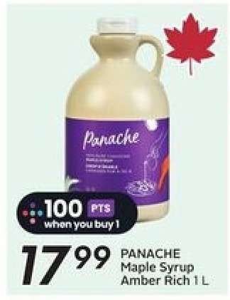 PANACHE Maple Syrup Amber Rich 1L