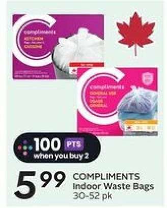 COMPLIMENTS Indoor Waste Bags