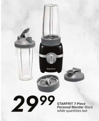 STARFRIT 7-Piece Personal Blender Black